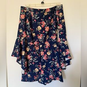 Floral Bell Sleeve Dress
